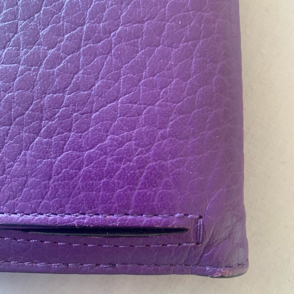 Kate Spade leather wallet purple and cream - Picture 15 of 16